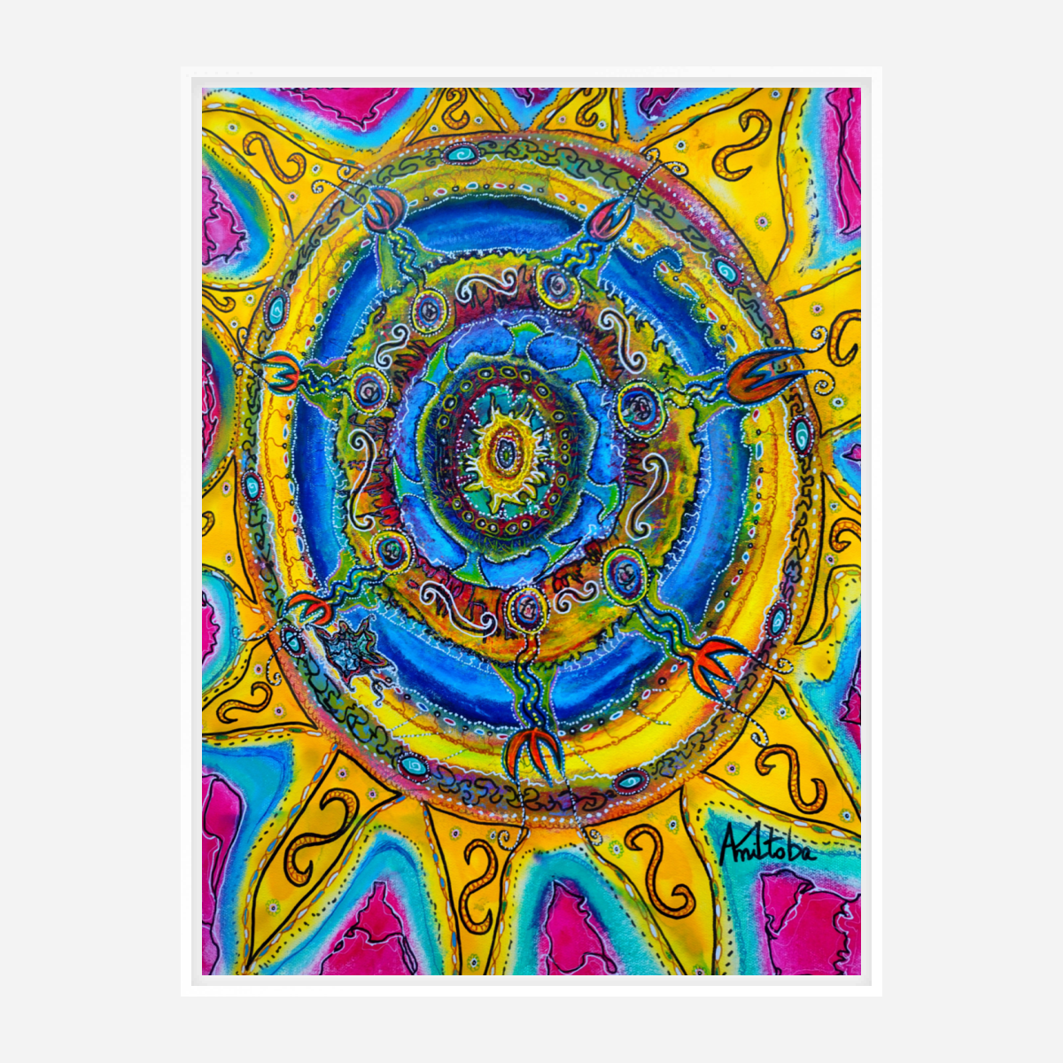Canva print : "Magical sunflower"