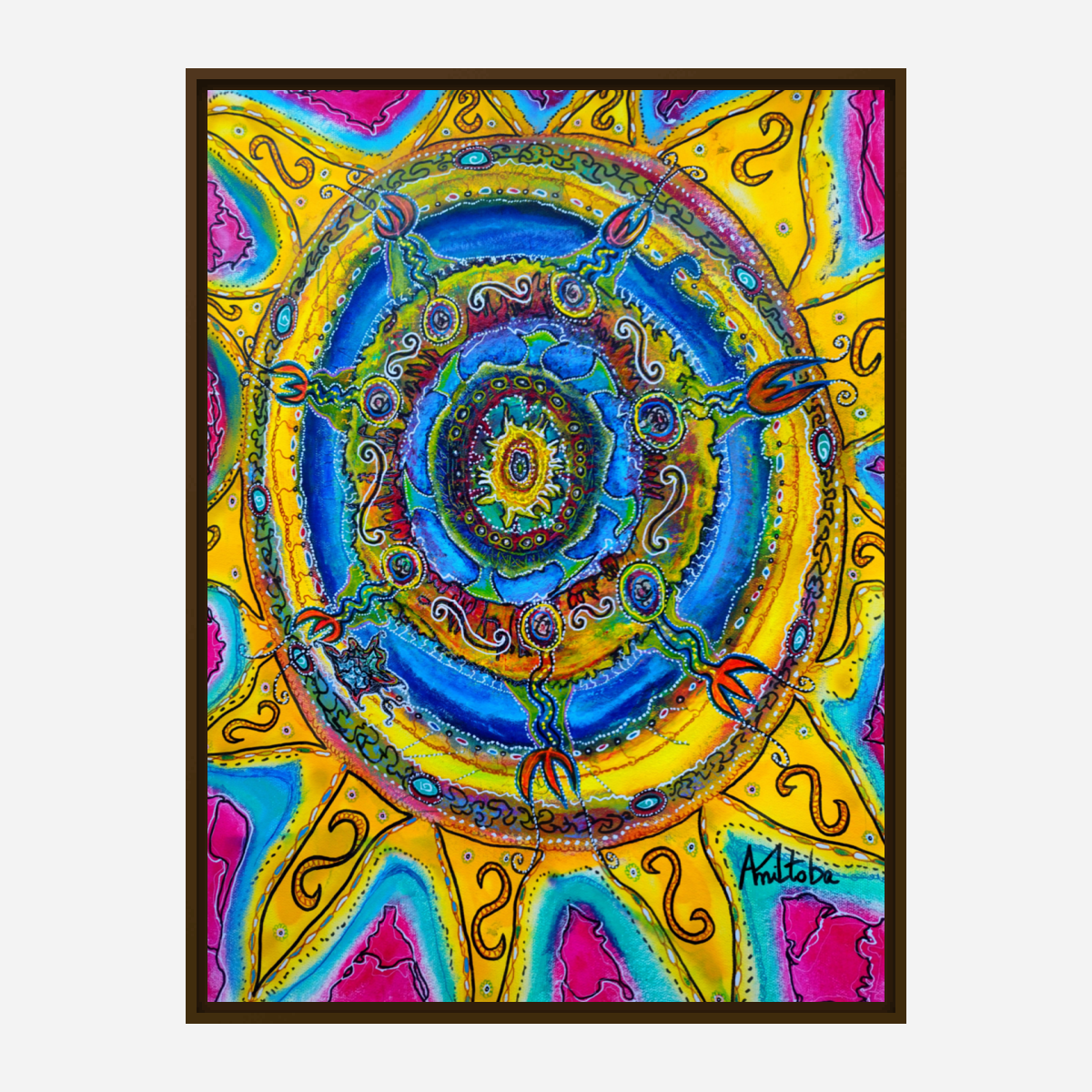 Canva print : "Magical sunflower"