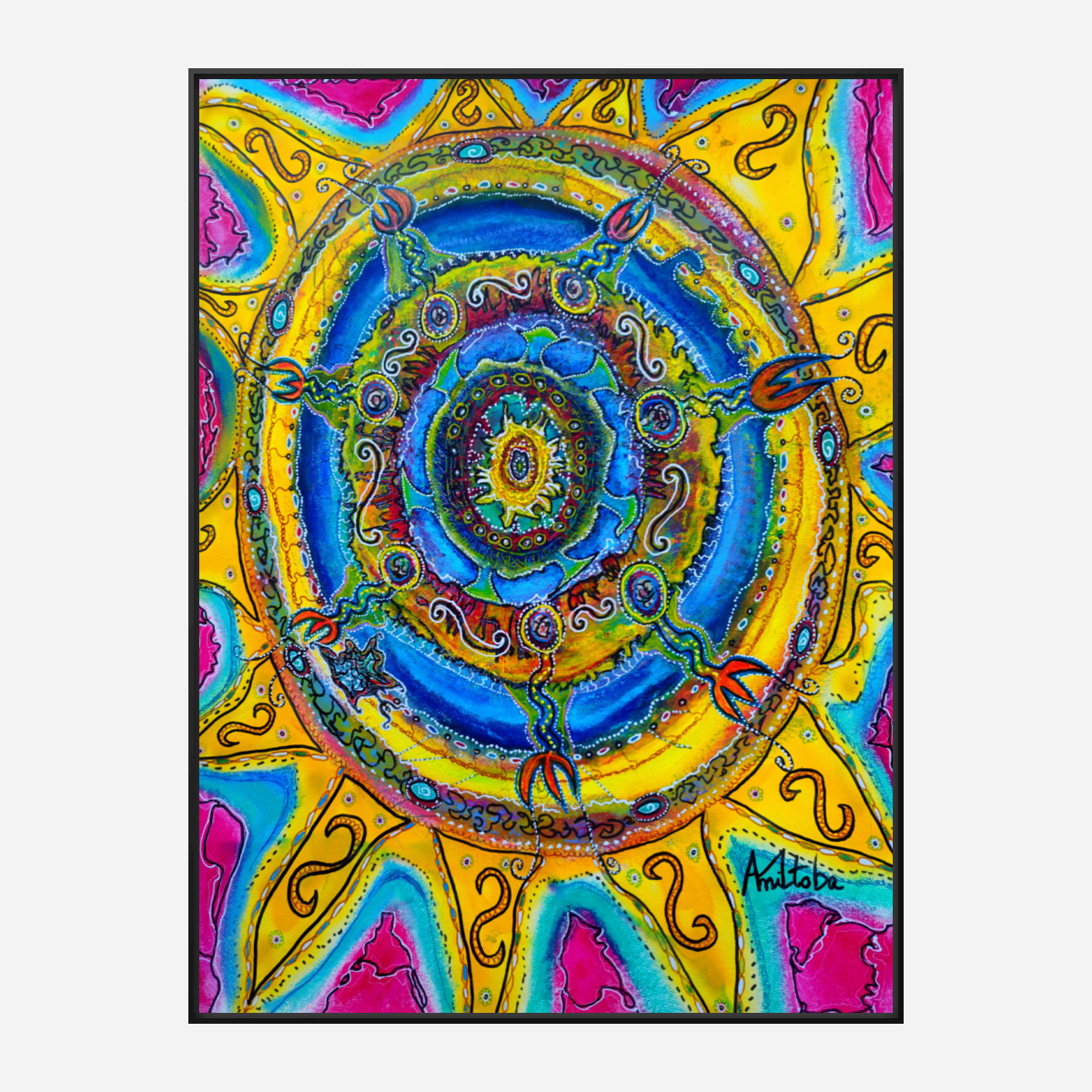 Canva print : "Magical sunflower"