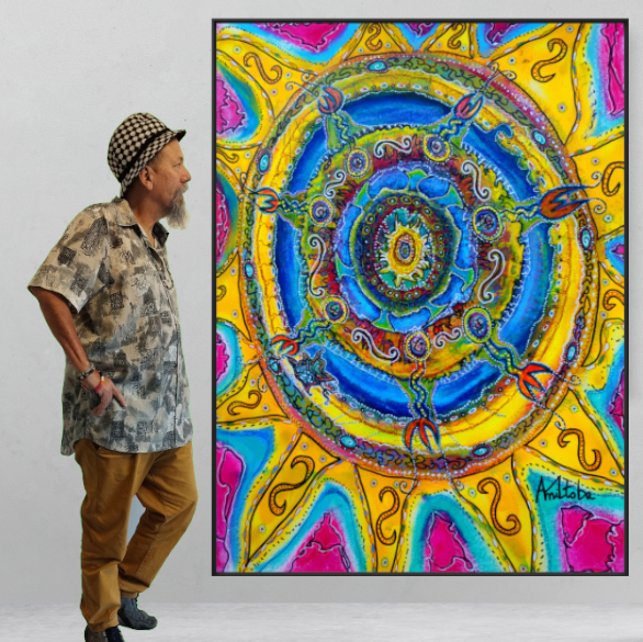Canva print : "Magical sunflower"