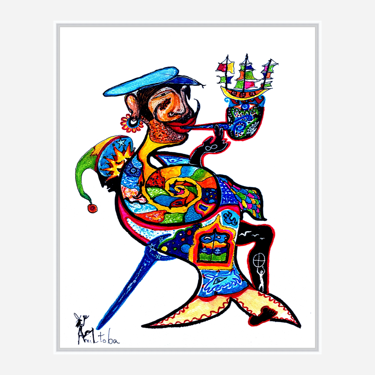 Canva print : "Pirate mermaid"