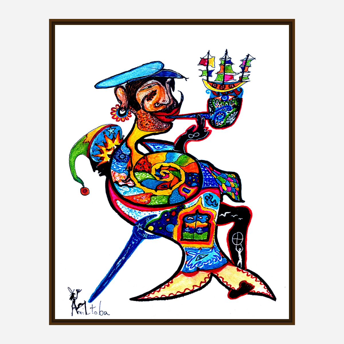Canva print : "Pirate mermaid"