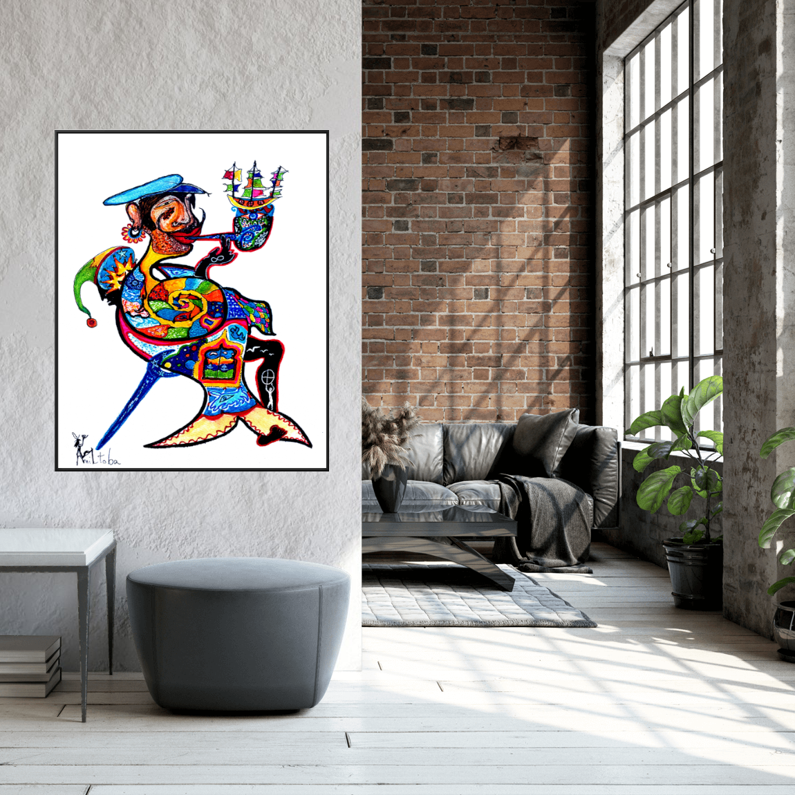 Canva print : "Pirate mermaid"