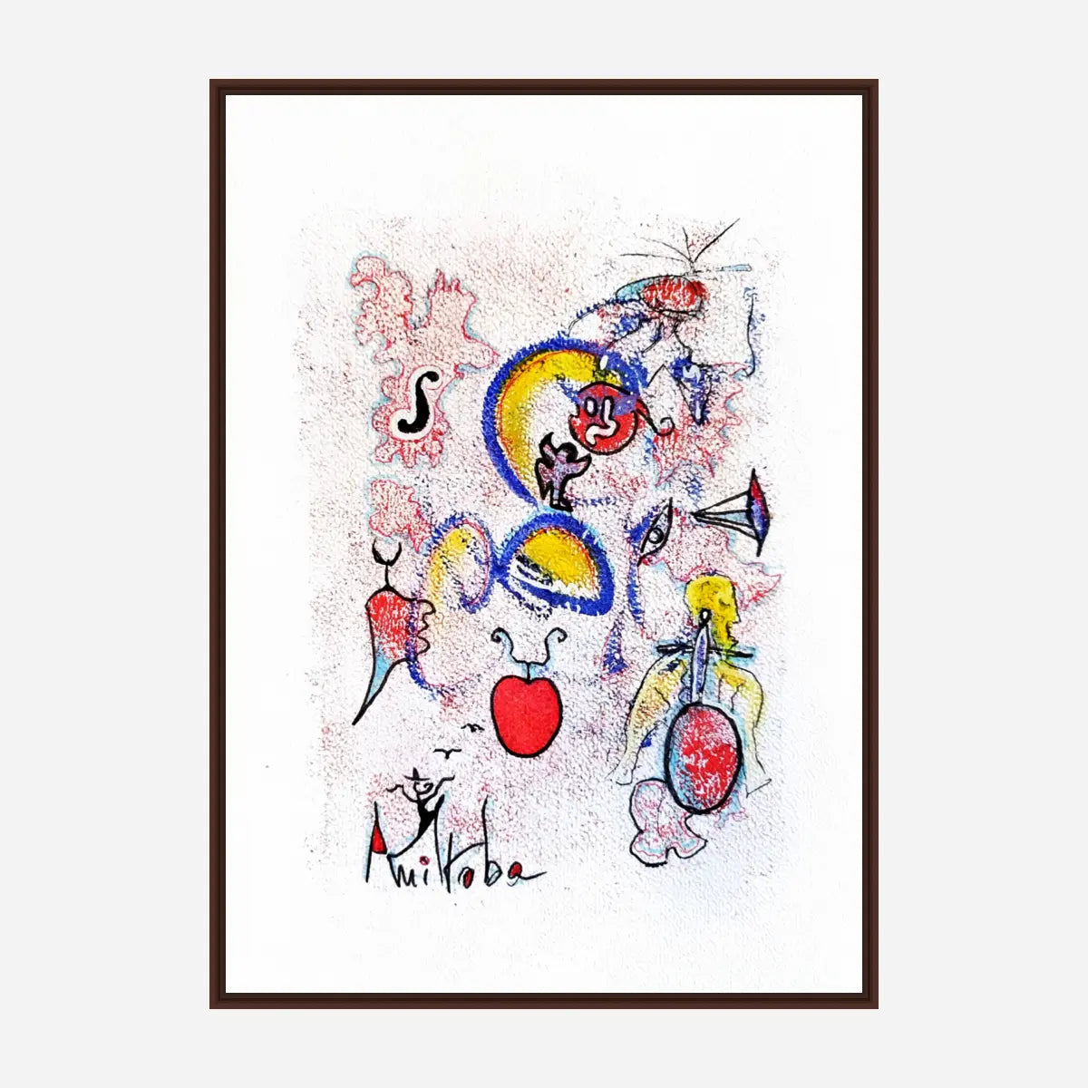 Canva print : "Red apple"