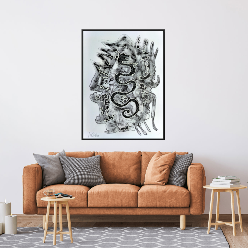 Reproduction sur toile: "dragon"